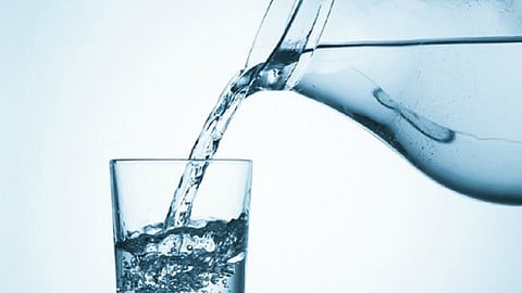drinking water