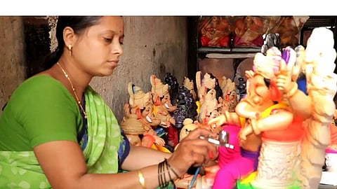 Ganesh idols were made by taking out loans