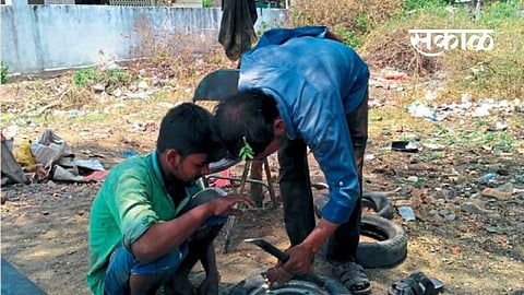 Jahangir Ansari is running a garage overcoming paralysis