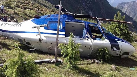 helicopter crashes in Badrinath