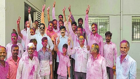 In Jat taluka, Congress got 11 seats and BJP got nine seats each