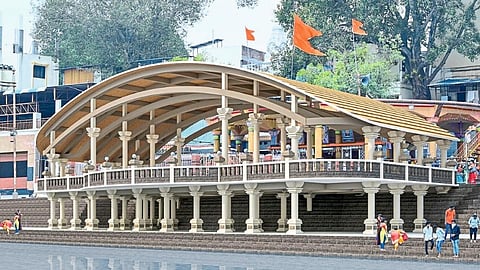 Porch In Front Of Datta Temple In Nrusinhwadi Kolhapur Marathi News