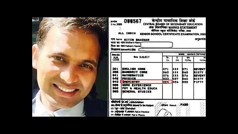 ias officer nitin sangwan shares class 12 cbsc mark sheet