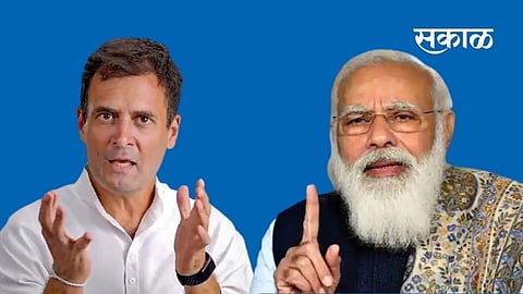 rahul gandhi and narendra modi.