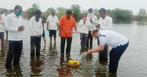 The water of Mahisal in the last phase of Sangola