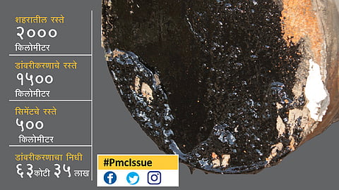 #PmcIssue रस्त्यांवर नव्हे, डांबर कागदावरच