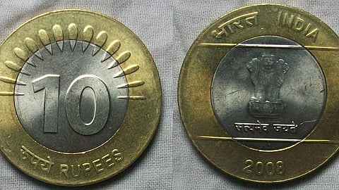 Ten rupees coin