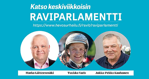 Veeti Suomalaisen johtamassa Raviparlamentissa kullaan tällä viikolla Marko Lähteenmäkeä, Tuukka Varista ja Jukka-Pekka Kauhasta.