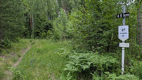 Kaviopolku on vanhaa latupohjaa, joten se soveltui hyvin pienin parannuksin heti käyttöön.