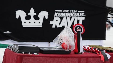 Teivon Kuninkuusravit rekvisiittaa