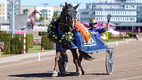 Antti Ojanperän ja Björn Goopin yhteistyö tuotti Elitkampen-voiton Prolla. Teivossa Goop ajaa Vänrikkiä.