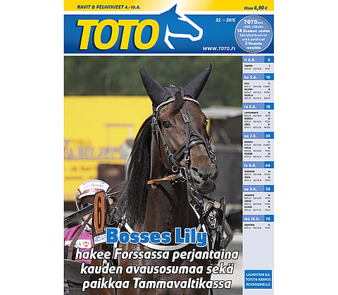 TOTO-lehdessä tämän päivän Ruotsin listoja