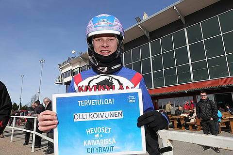 Olli Koivunen pitää Hevoset Kaivarissa -tapahtumaan kuskiksi pääsemistä kunnia-asiana. Kuva: Jarno Unkuri.