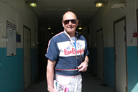 Reijo Liljendahl kertoi tallinsa hevosten kuulumiset ennen Elitloppet-viikonloppua. Kuva Totofoto