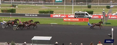 Bel Avis juoksi ylivoimaiseen voittoon. Kuva: Equidia Live