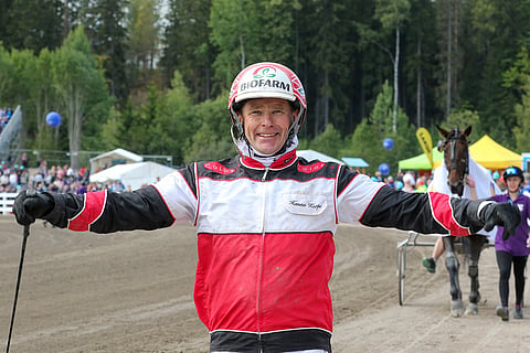Hannu Korpi oli lähdön jälkeen syystäkin tyytyväinen.