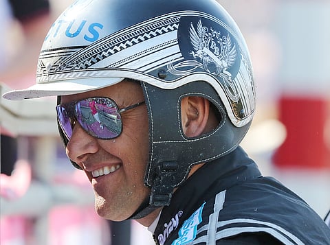Robert Bergh kilpailee Powerilla Prix d'Amériquessa. Kuva: Jarno Unkuri