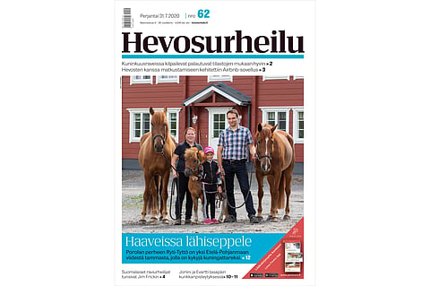 Siirin Hillan ja Ryti-Tytön seuralaisena toimiva Leevi-poni matkaa todennäköisesti tulevana viikonloppuna Seinäjoelle. Kannen kuva: Anu Leppänen