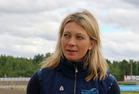 Katja Melkon hevoset olivat vauhdissa Solvallassa. Kuva: Anu Leppänen