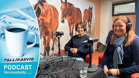 Jone Illi ja hänen äitinsä Sanna Illi vierailevat Hevosurheilun Tallikahvio-podcastissa.