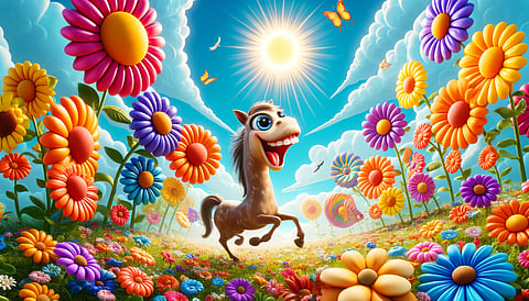 Happy horse.