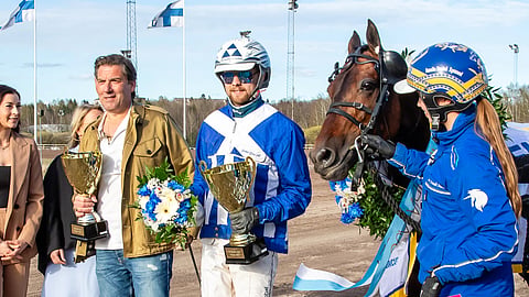Stoletheshow ja Magnus A Djuse voittivat Finlandia-ajon vuosina 2023 ja 2024, josta kuva. Suomalaishevonen voitti viimeksi vuonna 2015, kun Bret Boko yllätti kilpakumppaninsa.