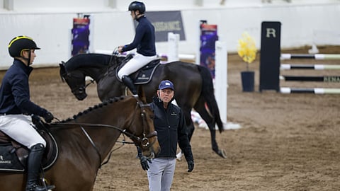"I see some very good riding. The future looks bright for Finland" sanoo Fredricson moneen otteeseen klinikkansa aikana.