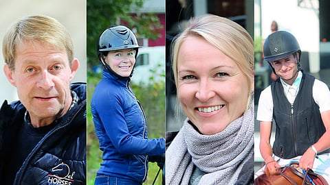 Kari Nevala, Siiri Kyrö, Nina Fagerström ja Jone Illi ovat kaikki kilpailleet HIHS:n areenalla.
