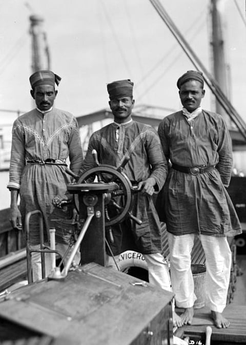 Three Lascars on the Viceroy of India
Source: Wikimedia Commons