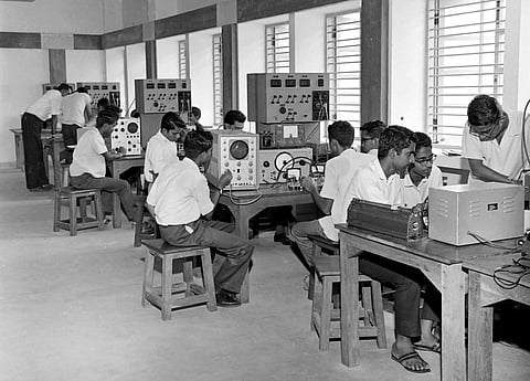 Electrical engineering department at IIT Madras in 1967. Photo: Gauri Shankar Collection / The Heritage Centre, IIT Madras