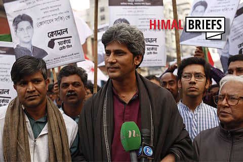 Junaid Saki, one of the leading coordinators of the new Ganatantra Mancha alliance in Bangladesh. Photo: IMAGO / ZUMA Wire