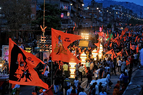 In April 2022, India saw communal violence across 9 states, resulting in 100 people injured and at least three deaths. The flashpoint was the same – religious processions marking Ram Navami, as well as Hanuman Jayanti. Photo: NurPhoto / IMAGO