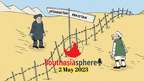 The director general of ISPR, Ahmed Sharif, recently said that 98 percent of fencing along the Durand Line has been completed. Discussions of fencing the Durand Line is certainly not new. Cartoon by Gihan de Chickera
