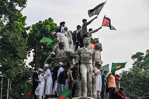 Student activists at Dhaka University mark one month since the fall of Sheikh Hasina. ‘India’s Near East: A New History’ takes us inside an Indian worldview that came to see Hasina as the only acceptable ruler in Bangladesh – just as her overthrow has made a mockery of its underlying assumptions.