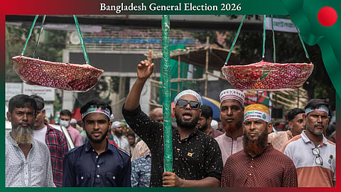 Jamaat-e-Islami activists carrying the party’s election symbol at a rally in Dhaka in July 2025. The most debated development ahead of Bangladesh’s upcoming general election is the formation of an alliance between the Jamaat and the National Citizen Party (NCP), a youth-led political force born out of the July 2024 uprising.