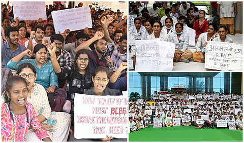Doctors protest across the country