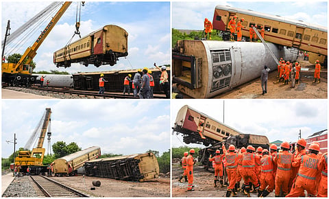 Train accident rehearsal at trichy