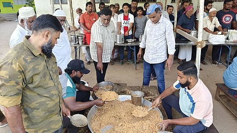 Miladi Nabi Biryani ghee rice distribution at Coimbatore