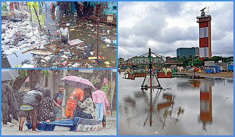 Flood affected area in Chennai due to rain