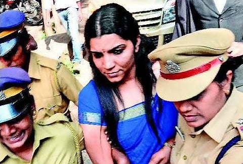 காற்றாலை மோசடி வழக்கு: கோவை நீதிமன்றத்தில் சரிதா நாயர் ஆஜர்