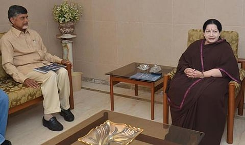 ஜெயலலிதா, கருணாநிதியுடன் சந்திரபாபு நாயுடு சந்திப்பு