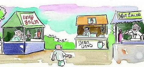 மக்களவைத் தேர்தலில் சூடு கிளப்பும் டீ கடை அரசியல்