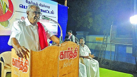 சுயமரியாதை இல்லாத திராவிடக் கட்சிகள்: தா.பாண்டியன் காட்டம்