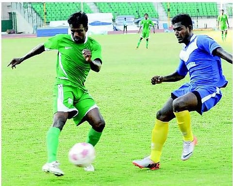 சென்னை லீக் கால்பந்து: ரயில்வே-ஆர்பிஐ ஆட்டம் டிரா
