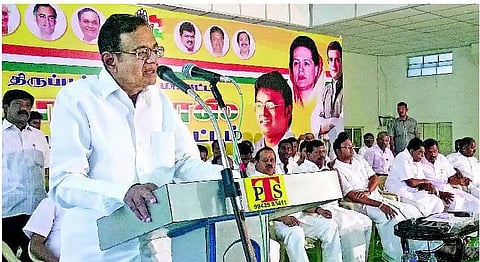 காங். கொள்கையிலிருந்து பாஜக விலகமுடியாது: செயல்வீரர்கள் கூட்டத்தில் ப.சிதம்பரம் பேச்சு