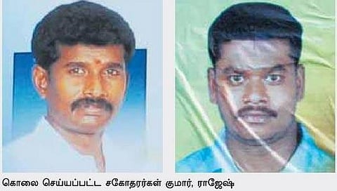 சிதம்பரத்தில் சகோதரர்கள் படுகொலை: வெடிகுண்டு வீச்சு; 4 பேர் போலீஸில் சரண்