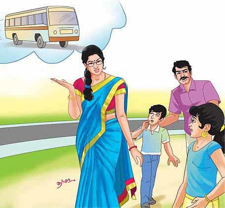 பஸ்ஸில் கம்பியைப் பிடிக்காமல் நிற்கலாமா?