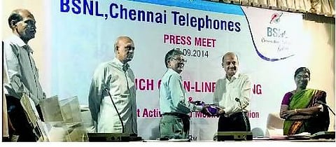 பிஎஸ்என்எல் மொபைல் இணைப்பு ‘ஆன்-லைன்’ மூலம் பெறும் வசதி: இந்தியாவிலேயே முதன்முறையாக சென்னையில் அறிமுகம்