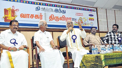வாசகர்களே ஆசிரியர்களாக இருக்கும் ஒரே பத்திரிகை - புதுச்சேரி வாசகர் திருவிழாவில் எழுத்தாளர் கி. ராஜநாராயணன் பாராட்டு