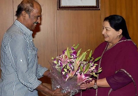 ஜெயலலிதாவுக்கு ரஜினி, மேனகா வாழ்த்து: பாஜக அதிர்ச்சி